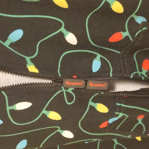 TipsyElves christmas string of lights onesie - Picture 12 of 12